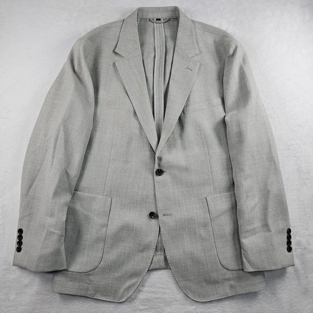 Bonobos Marzotto Hopsack Knit Patch Pocket Blazer Sport Coat 46S Unconstructed